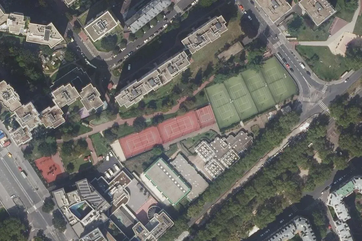 Vue aérienne du site Broquedis - Asnières et de ses abords