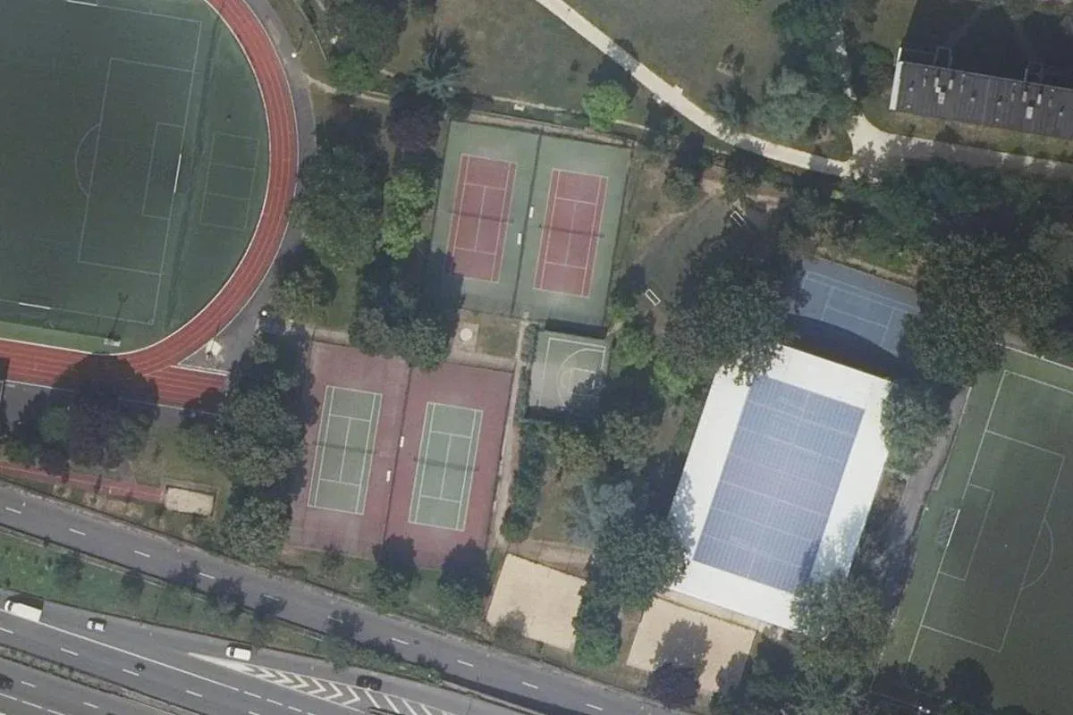 Vue aérienne du site Rigoulot - La Plaine et de ses abords